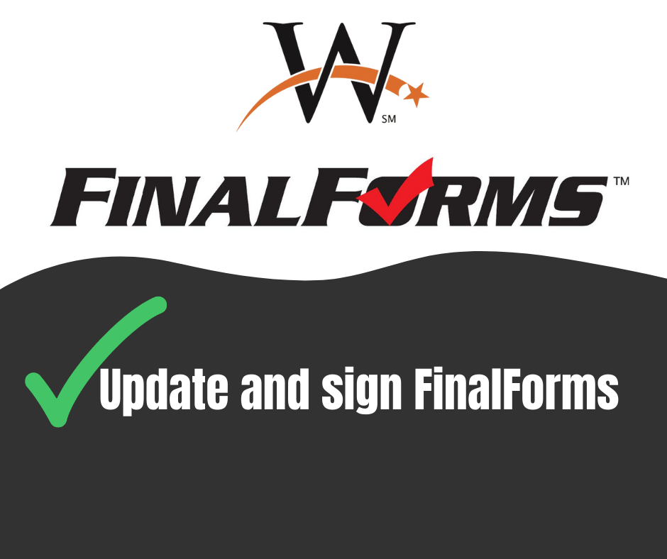 Final Forms Update and sign Final Forms slide